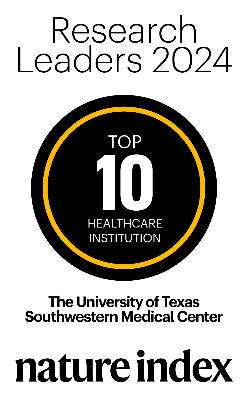 Nature Index No. 1 in All Sciences 2020 badge